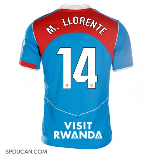 Zenski Nogometni Dres Atletico Madrid Marcos Llorente #14 Rezervni 2025-26 Kratak Rukav Zenski Nogometni Dres Atletico Madrid Marcos Llorente #14 Rezervni 2025-26 Kratak Rukav